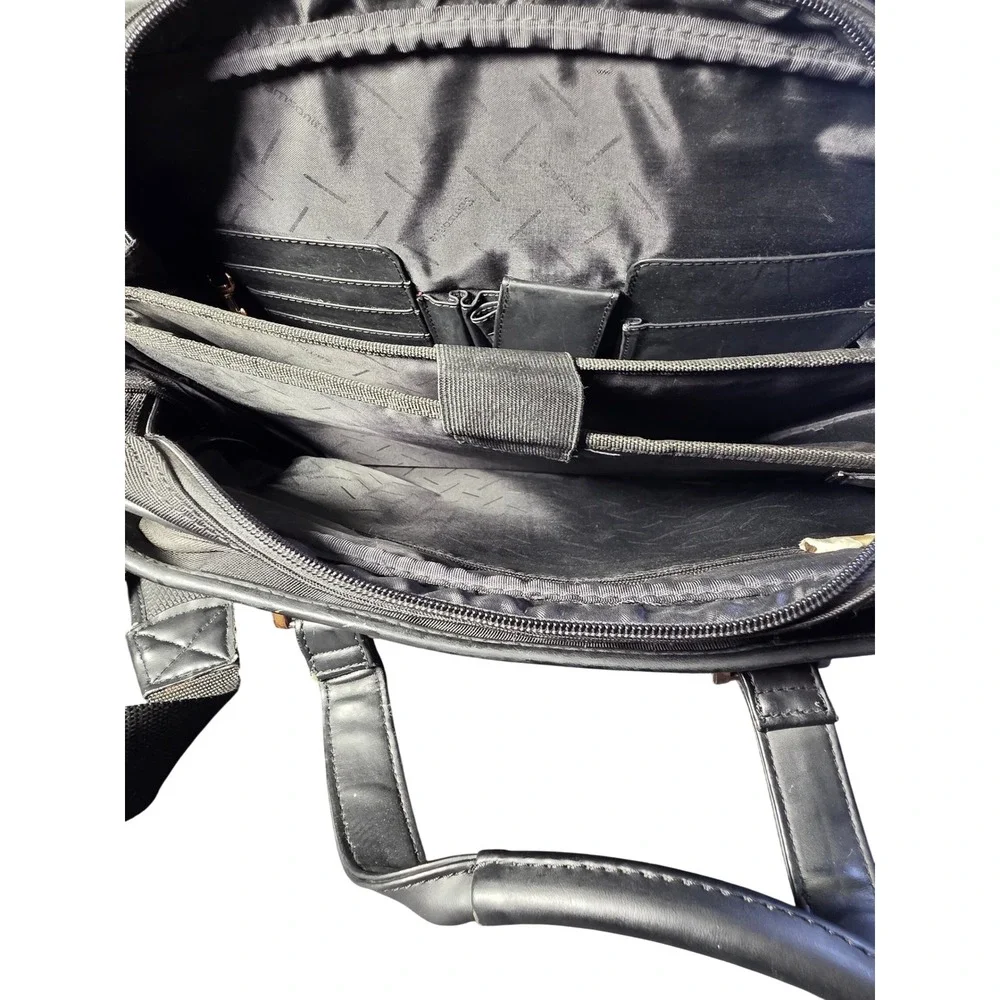 Samsonite Black Ballistic Nylon Laptop Briefcase Messenger Bag Travel Work